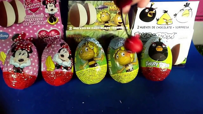 En colère des oiseaux bonjour Salut minou avions 14 maxi kinder oeufs surprise disney-pixar Maya Bee