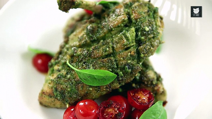 How To Make Pesto Chicken - Italian Recipes - Chicken Recipes - Italian Style Chicken Recipe - Varun - YouTube