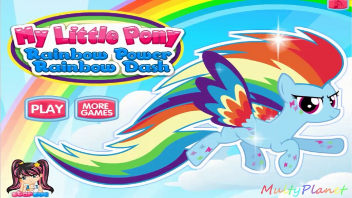 Petit mon poney puissance arc en ciel sur poney russe ma petite force darc-en-Applejack applej