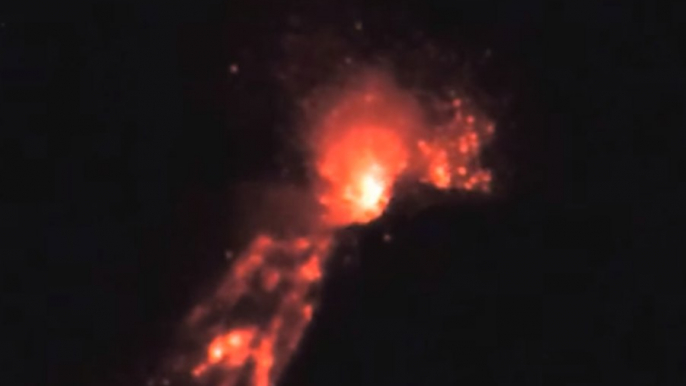 Lava and Ash Spew From Guatemalan Volcano