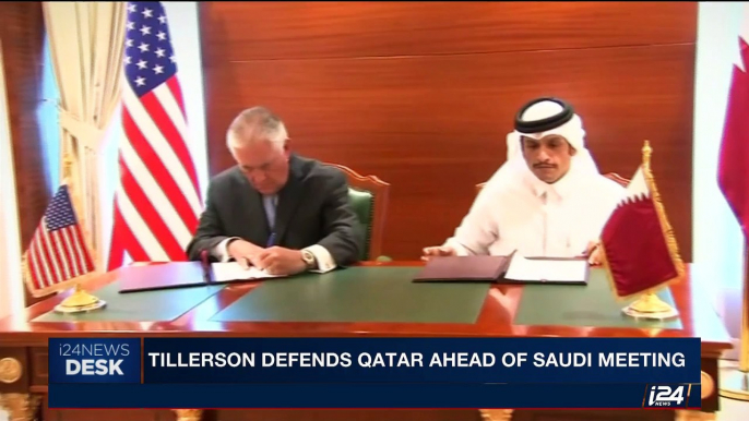 i24NEWS DESK | Tillerson defends Qatar ahead of Saudi meeting | Wednesday, July 12th 2017