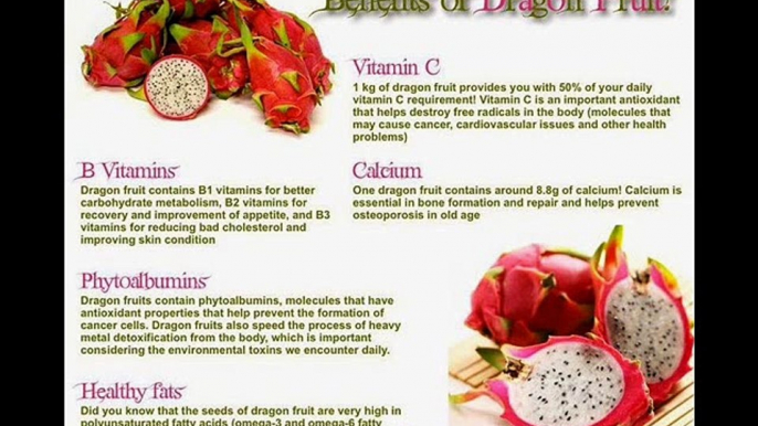 health benefits of dragon fruits