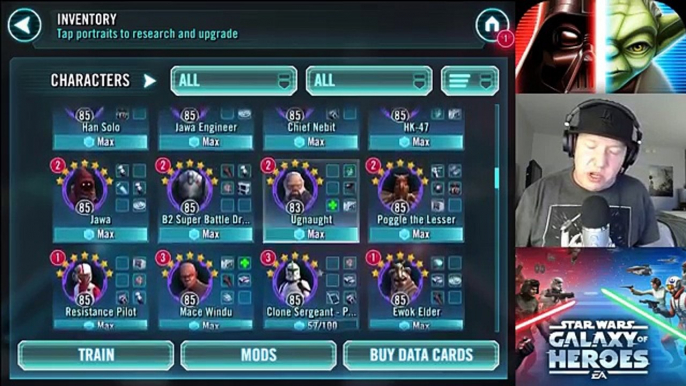 Star Wars: Galaxy Of Heroes - Top 10 Heroes June 2017