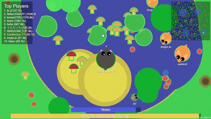 MOPE.IO BLACK DRAGON | 100000K SCORE BLACK DRAGON + ALL THE ANIMALS | MOPE.IO NEW UPDATE (Mope.io)