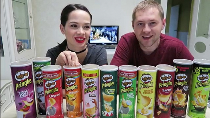 PRINGLES CHALLENGE / Угадай вкус чипсов / Обиделась на Сайбеля