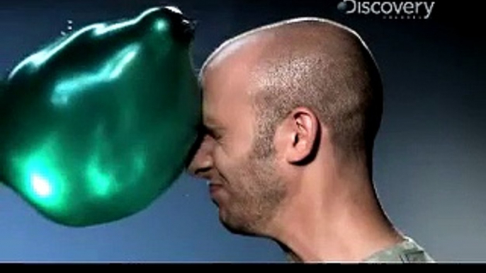 Water Balloon to the Face (Slow-mo) - Time Warp - Discovery Channel