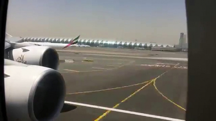 Emirates A380 Takeoff from Dubai