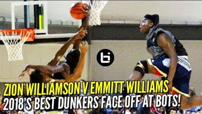 Zion Williamson v Emmitt Williams: 2018's BEST Dunkers FACE OFF at BOTS! Game Highlights!