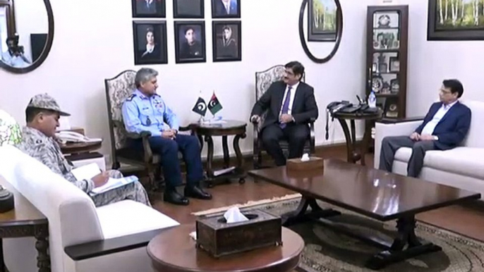 Air Vice Marshal Haseeb Paracha called on Sindh CM