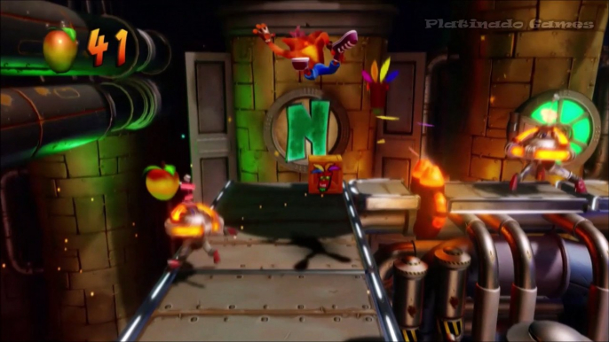 Crash Bandicoot  2: Cortex Strikes Back - Diamante Escondido  [Piston It Away] Todas As Caixas