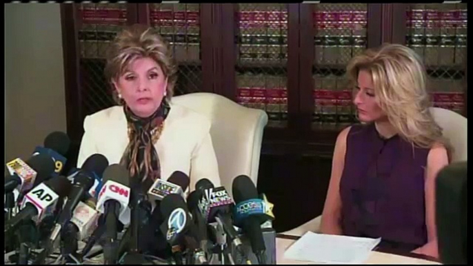 Donald Trump accuser Summer Zervos speaking in LA with attorney Gloria Allred