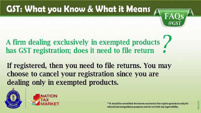 Frequently asked Important Faq on GST Registration