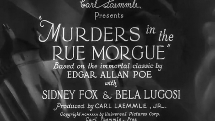 Os Assassinos da Rua Morgue (Murders in the Rue Morgue - 1932), com Bela Lugosi, filme completo, legendado em português