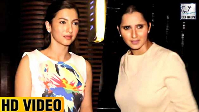 Gauahar Khan And Sania Mirza Spotted At A Restaurant