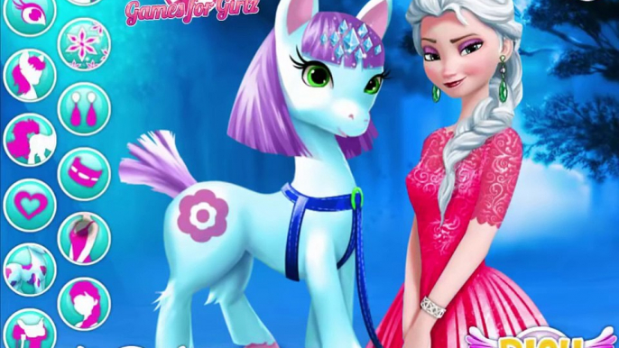 Soins pour gelé des jeux filles enfants poney Disney games-elsa