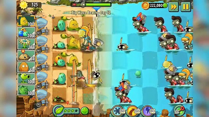 Playa grandes día plantas Ola zombis Vs 2 12 paso a paso