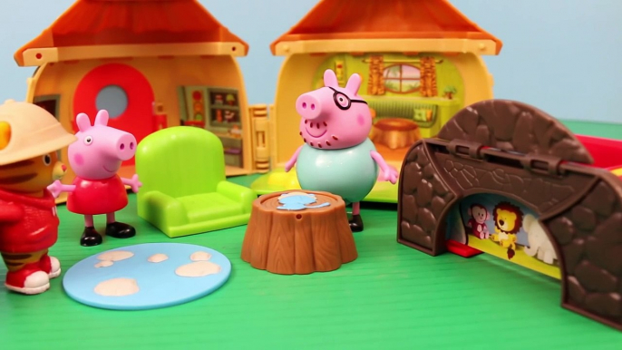 En familia fiesta Casa fangoso cerdo Jugar-doh charcos árbol casa del árbol Peppa daniel tigre dis