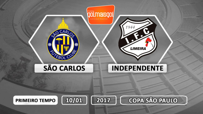 Sao Carlos 3x2 Independente - 10/01/2017 - Copa São Paulo de Juniores - PRIMEIRO TEMPO