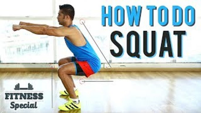 How To Do Perfect SQUAT | FITNESS SPECIAL | SQUATS For Beginners | WORKOUT VIDEO