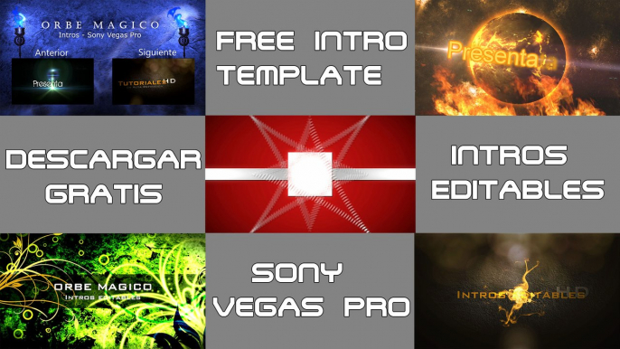 TOP 5 Free Intro Templates | Proyecto Sony Vegas Pro | part 2