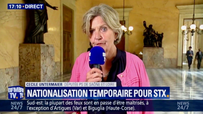 Nationalisation des chantiers navals STX: réaction de Cécile Untermaier, proche d'Arnaud Montebourg