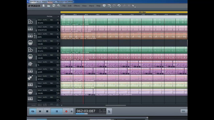 Magix Music Maker -mix 130 BPM