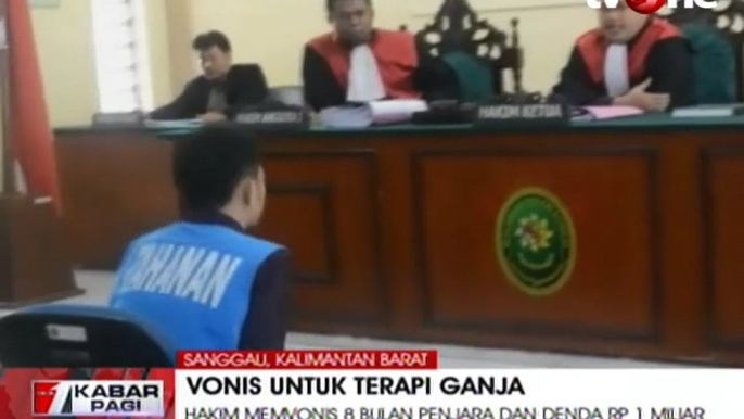 Tanam Ganja untuk Terapi Istri, Fidelis Divonis 8 Bulan