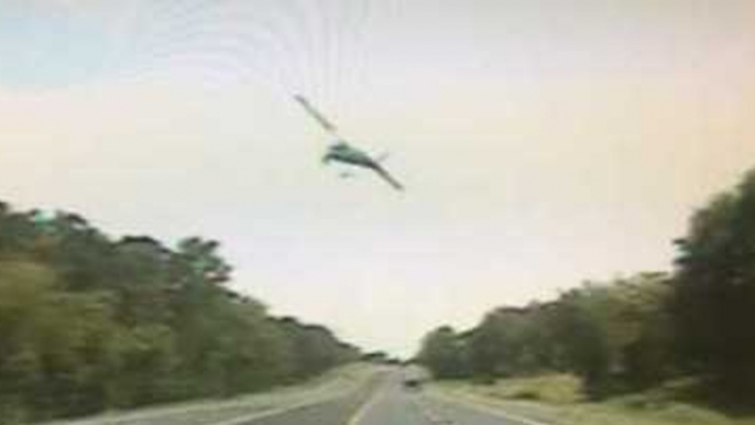 Dash Cam Catches Moment Small Plane Crashes on Texas Highway