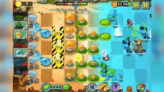 Playa grandes día plantas Ola zombis Vs 2 23 paso a paso