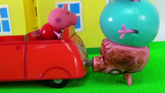 Hacer mi Jorge en (o) la cerdo juguetes juguete Salto de la Pepta ayudan tayo remolque abuelo perro novelinha peppa тайо