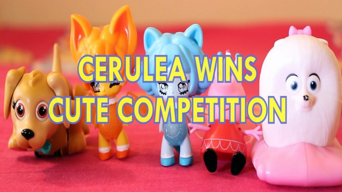 CERULEA WINS CUTE COMPETITION PETS PARADE LAVONIA PEPPA PIG GIDGET GLIMMIES Toys BABY Videos,  NICKELODEON , FAIRY , THE SECRET LIFE OF PETS