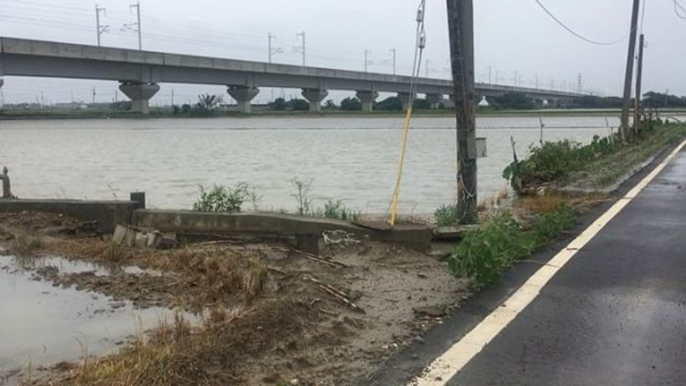 Double Tropical Storms Flood Fields in Rural Taiwan