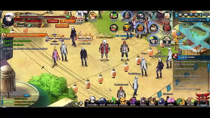 Naruto Online OasGames || Testando Pain Caminho Animal