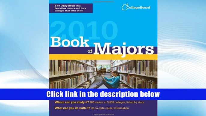 Popular Book  Book of Majors 2010 (College Board Book of Majors)  For Online