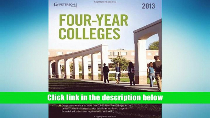 Popular Book  Four-Year Colleges 2013 (Peterson s Four-Year Colleges)  For Online