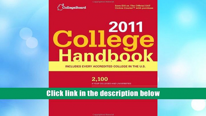 PDF [Download]  College Handbook 2011 (College Board College Handbook)  For Trial