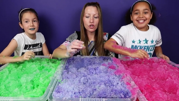 GROSS! Gelli Baff Toy Challenge Extreme Sour Warheads Candy Shopkins Superhero Ooshies Pri