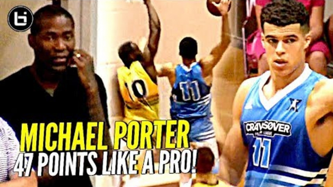 Michael Porter Jr DROPS 47 Points at Jamal Crawford's Pro Am!! This Kid Is a LEGIT PRO!