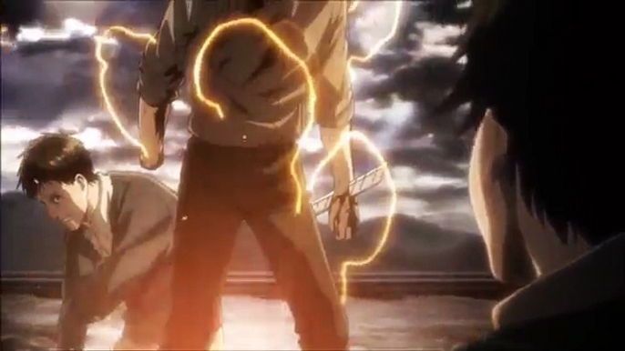 Reiner and Berthold Titan Transformation  Attack on Titan Season 2