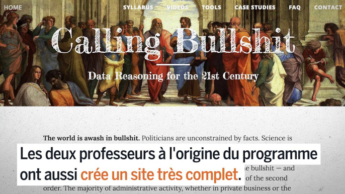 Un cours sur le « bullshit » permet d'échapper aux informations fausses ou trompeuses