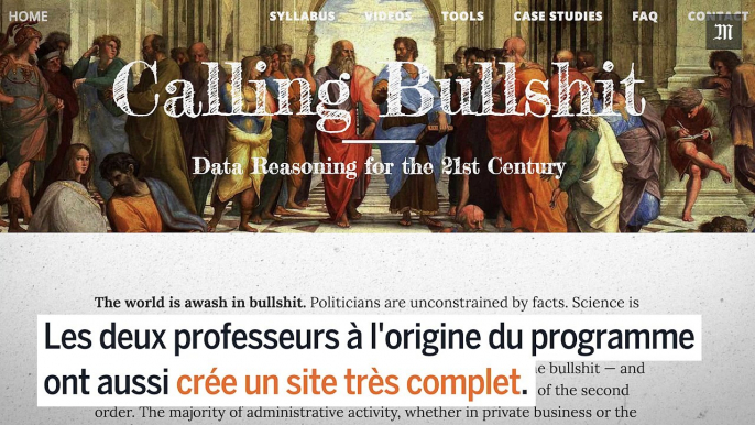 Un cours sur le « bullshit » permet d'échapper aux informations fausses ou trompeuses