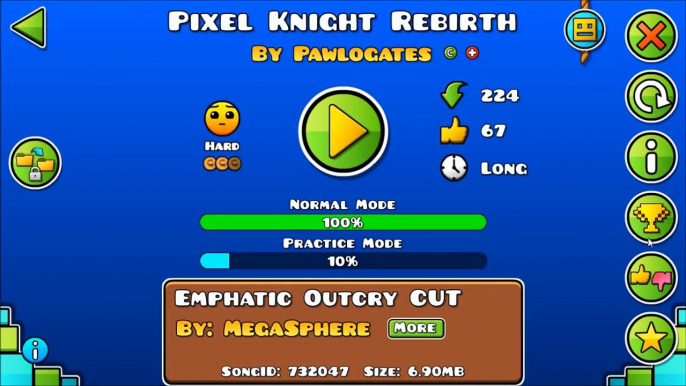 PIXEL BOSSFIGHT! | Pixel Knight Rebirth By PawLogates! [HARD 5*?] | Geometry Dash [2.1]