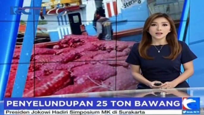 Angkatan Laut Tangkap Kapal Pengangkut 25 Ton Bawang Ilegal