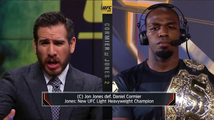 Jon Jones on his win over Daniel Cormier, calling out Brock Lesnar | UFC 214