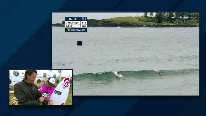 Womens World surfing Junior Championship - Leilani Mcgonagle vs Sophie Bell