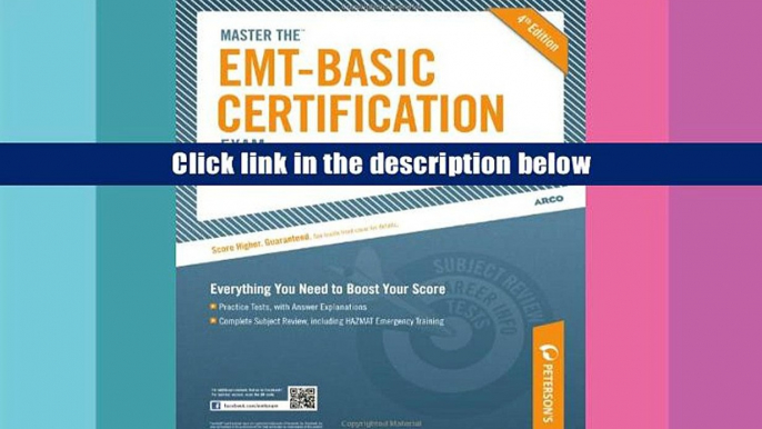 [Download]  Master the EMT Basic Certification Exam Peterson s Pre Order