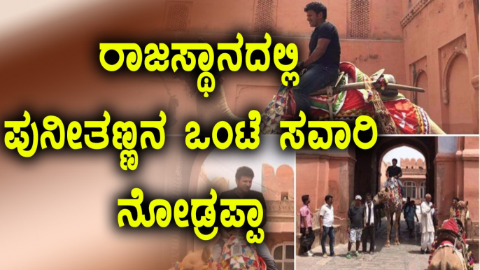 Puneeth Rajkumar Goes For a Camel Ride in Rajasthan | Filmibeat Kannada