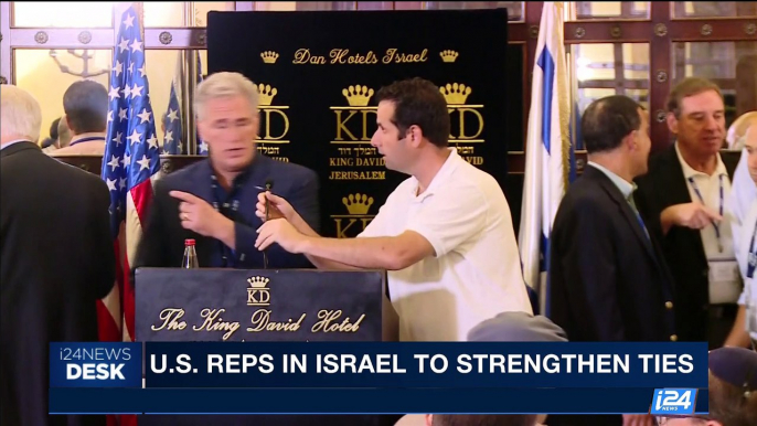 i24NEWS DESK | U.S. Reps in Israel to strengthen ties | Tuesday, August 8th 2017