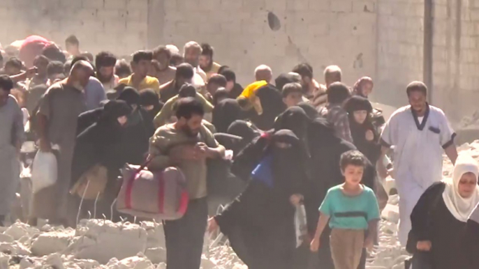 Dozens of Civilians Evacuated From Raqqa City