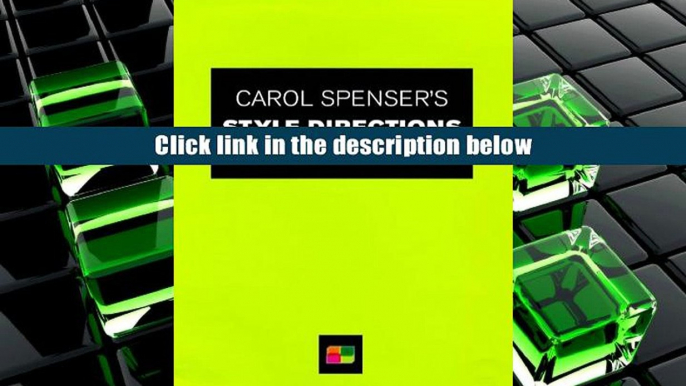 EPUB Carol Spenser s Style Directions For Men: How to Size Up Your Style Potential Carol Spenser